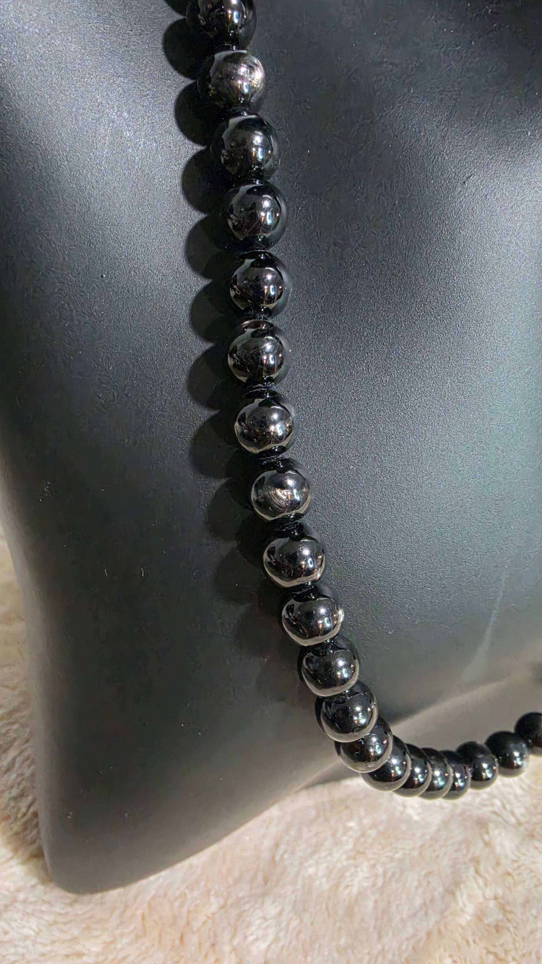 7mm Hypersthene Necklace