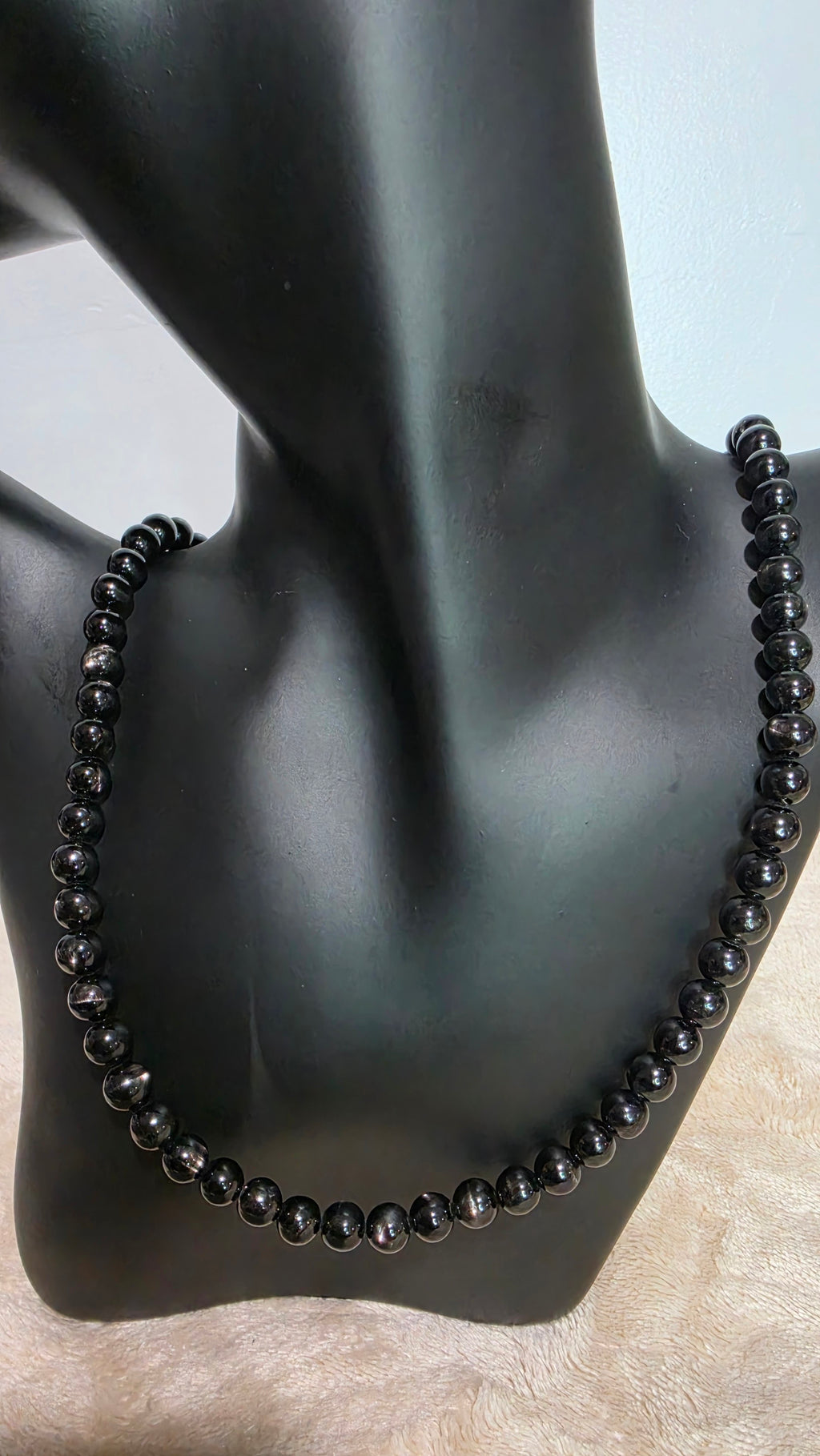 7mm Hypersthene Necklace