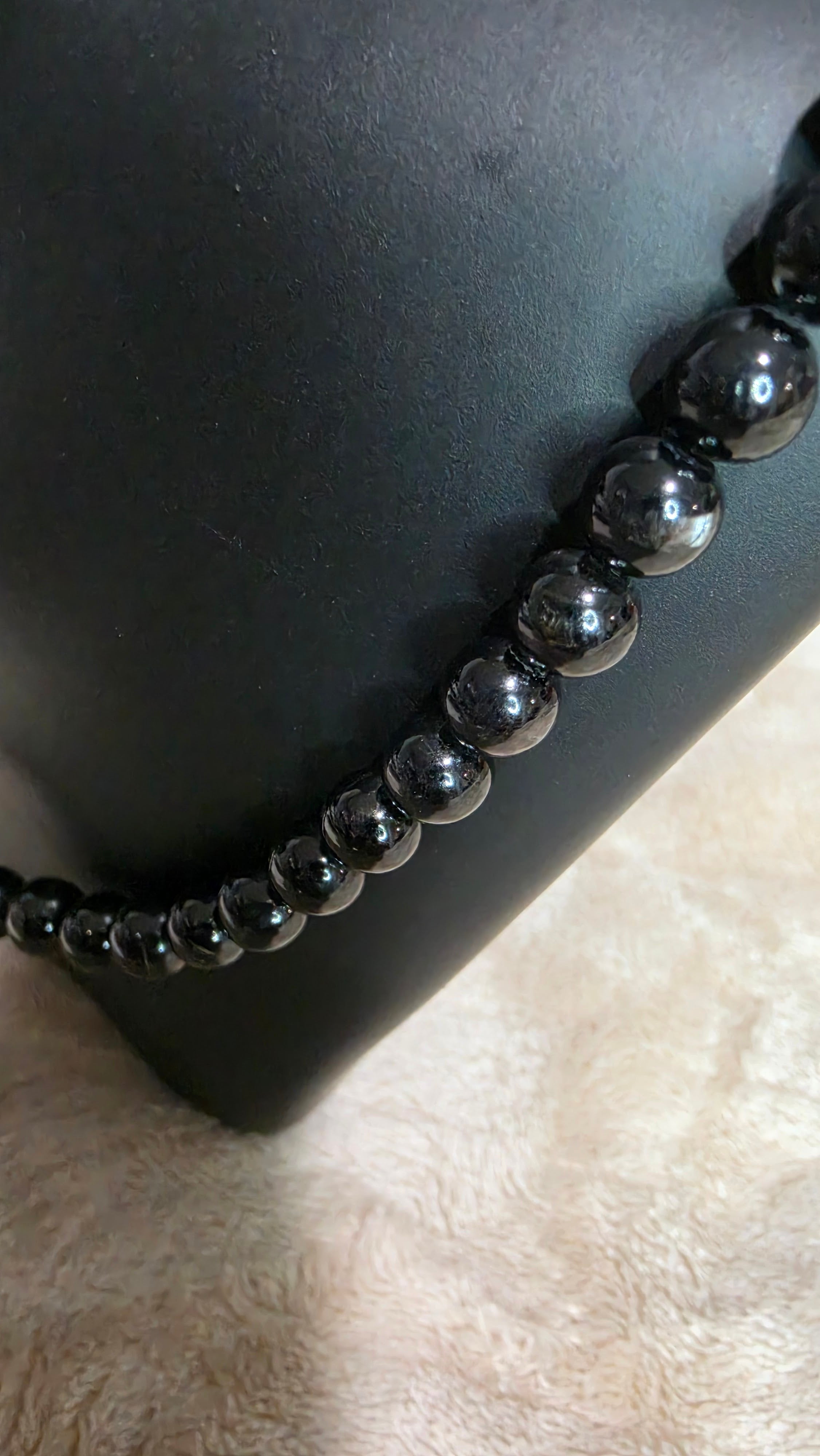 7mm Hypersthene Necklace