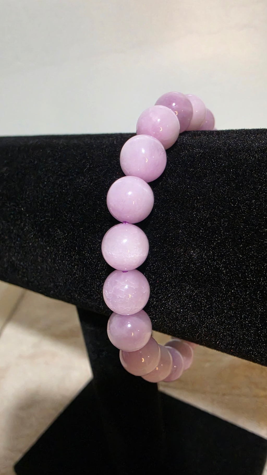 9–10mm Natural Kunzite Bracelet