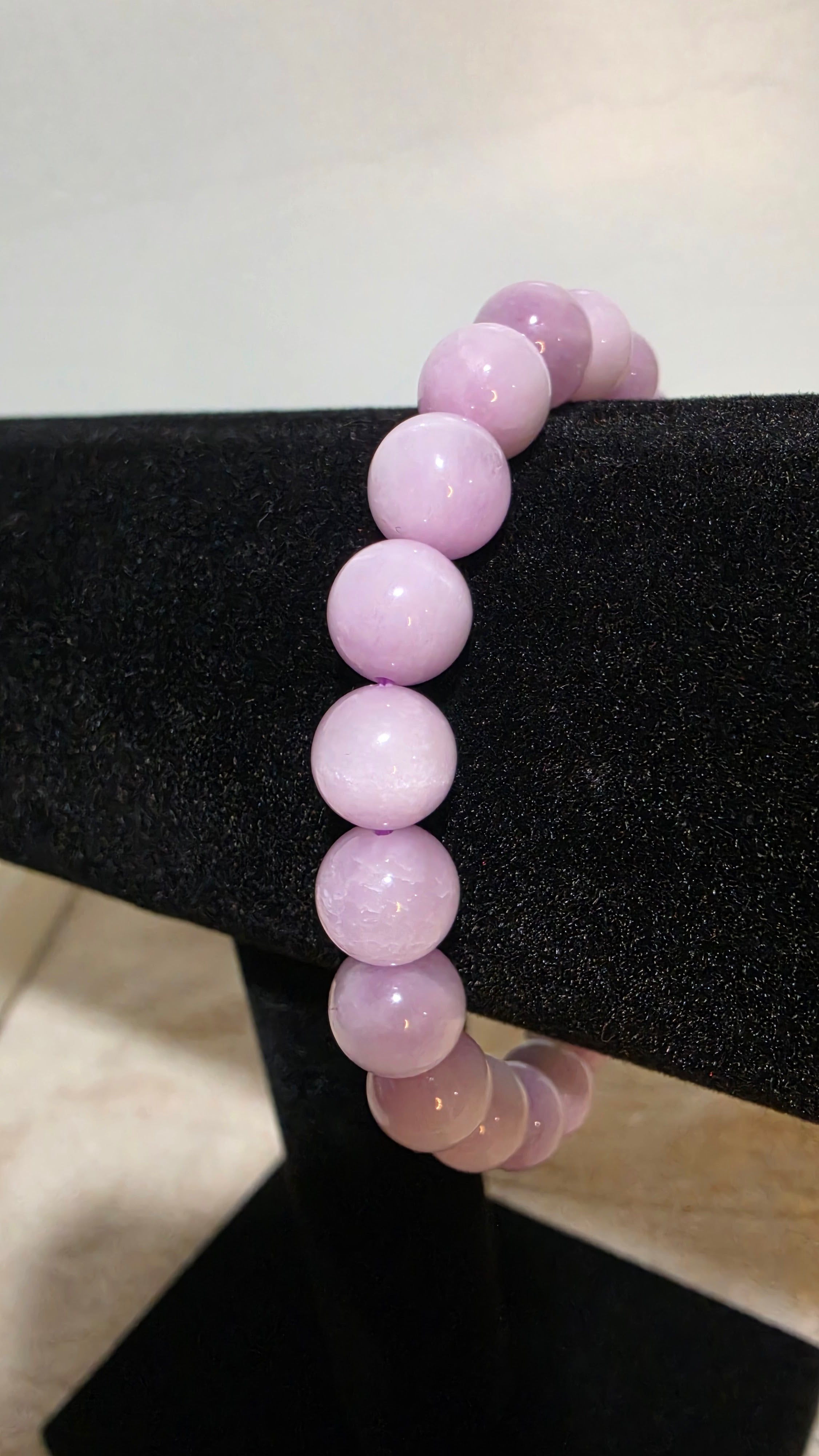 9–10mm Natural Kunzite Bracelet