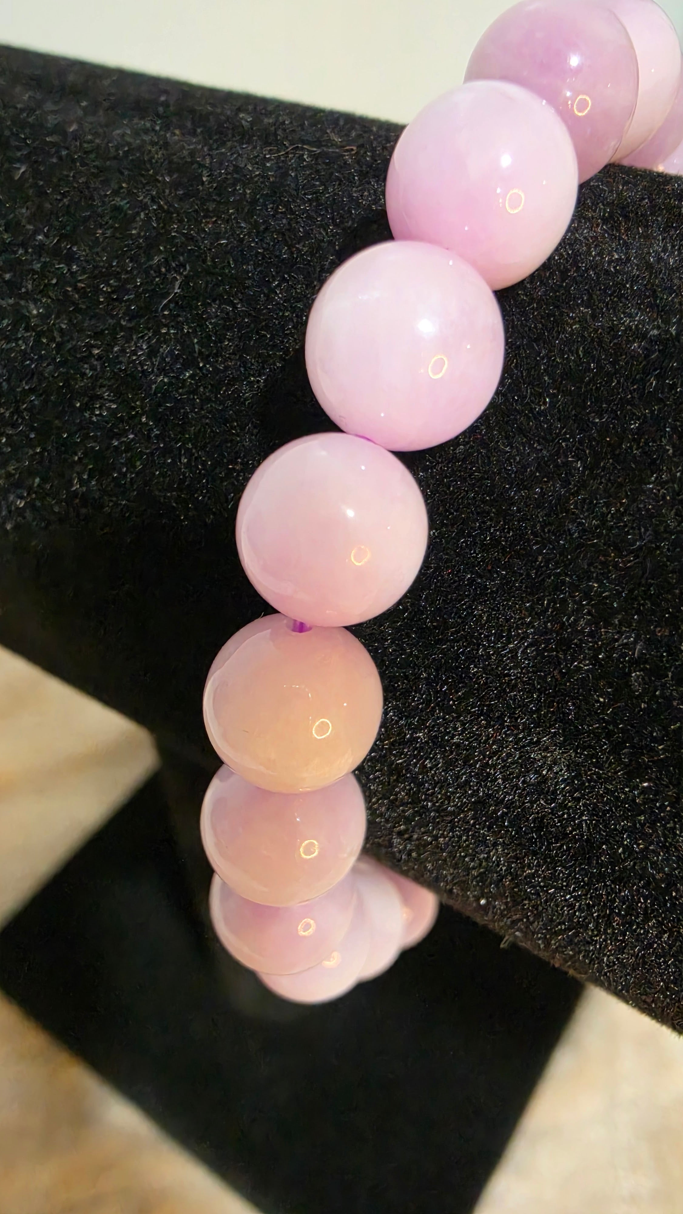 10–11mm Natural Kunzite Bracelet