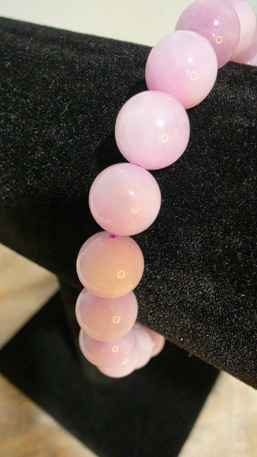 10–11mm Natural Kunzite Bracelet