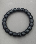 Shungite 9mm Barrel Gemstone Bracelet