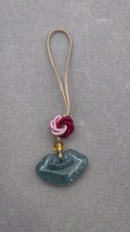 Traditional Ruyi Cloud Blue Water Jade Charm