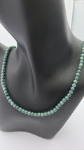 Blue Water Jade Beaded Necklace