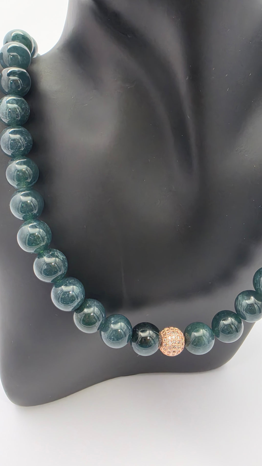 Midnight Blue Water Jade Statement Necklace