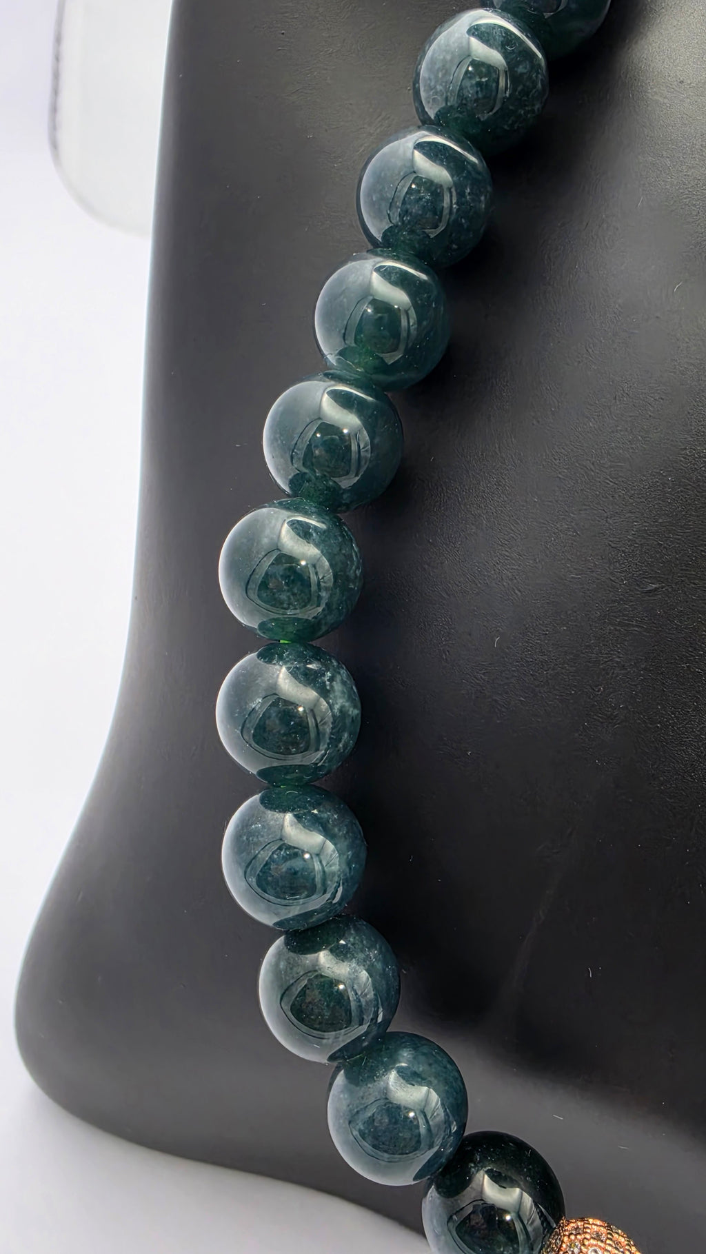 Midnight Blue Water Jade Statement Necklace