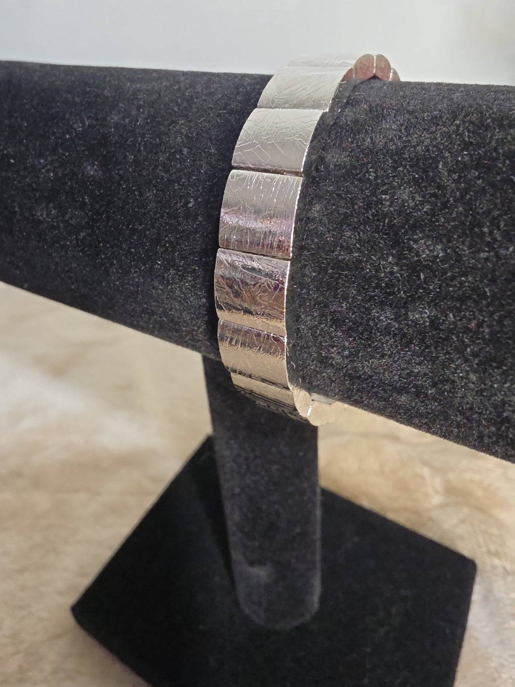 11x9mm Tile Iron Meteorite Bracelet