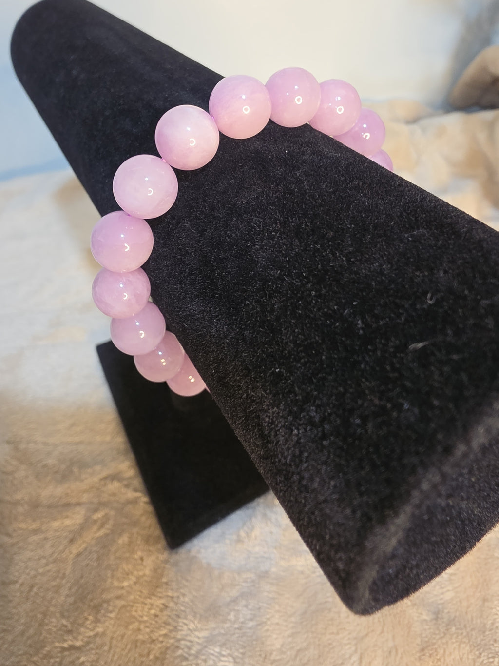 10–11mm Natural Kunzite Bracelet