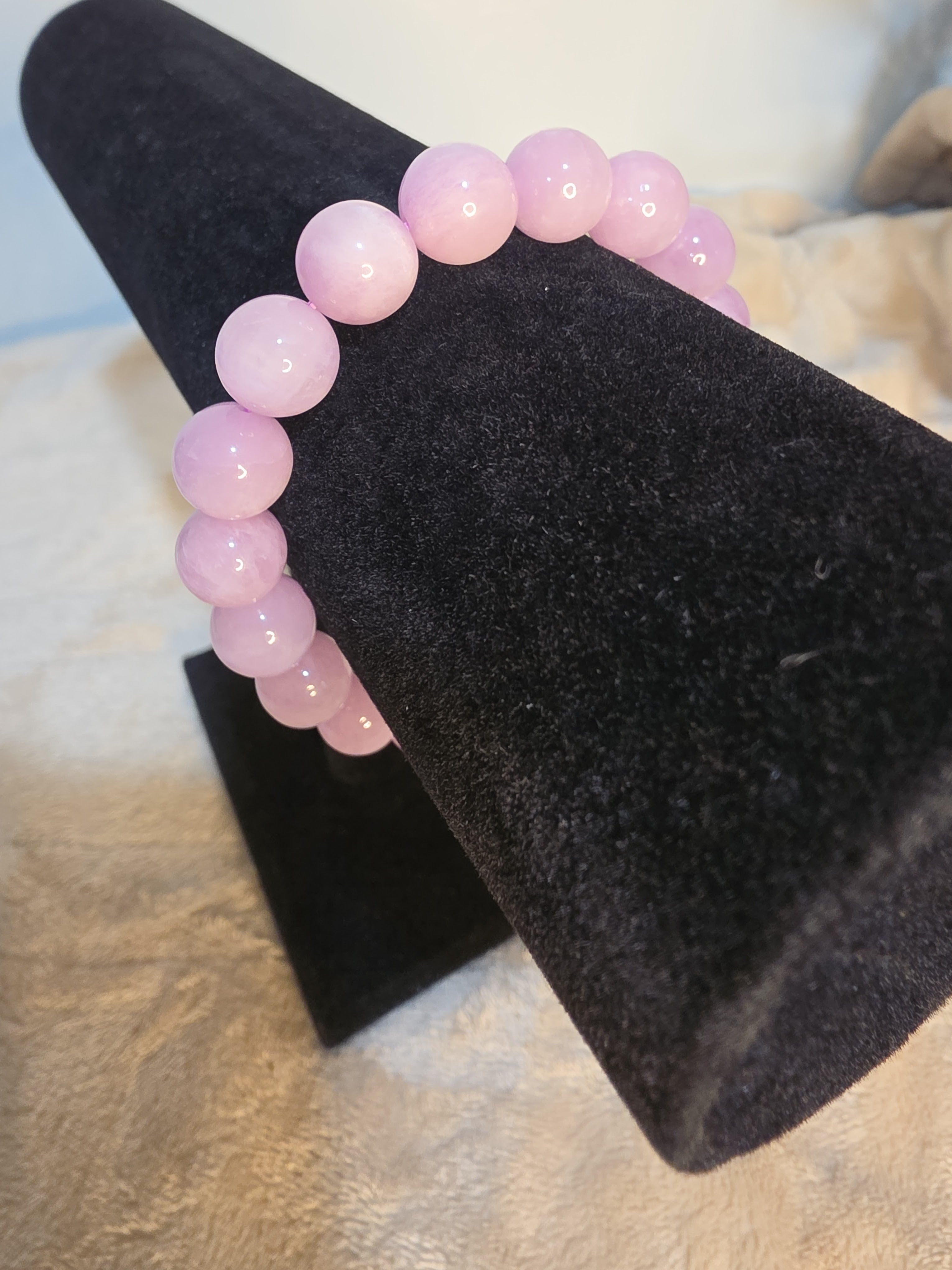 10–11mm Natural Kunzite Bracelet