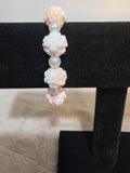 13mm Queen Conch Flower Bracelet with Freshwater Pearl