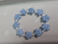 16mm Angelite Star Bracelet with Quartz