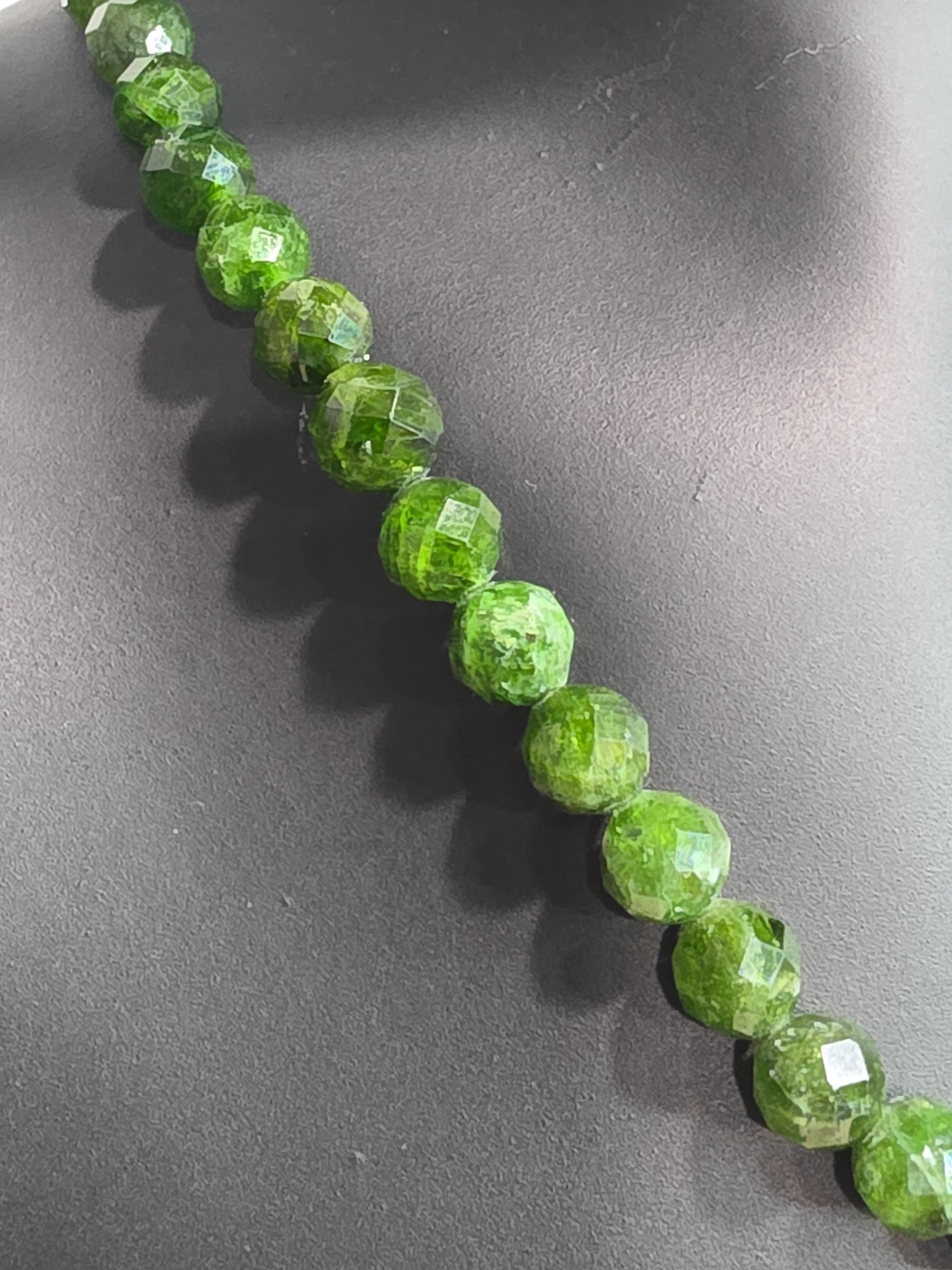 5mm Diopside Necklace