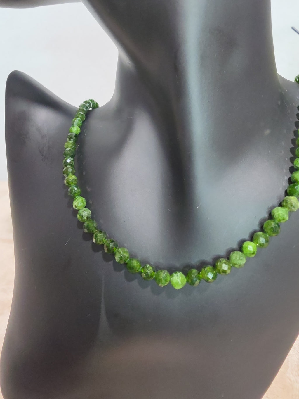 5mm Diopside Necklace