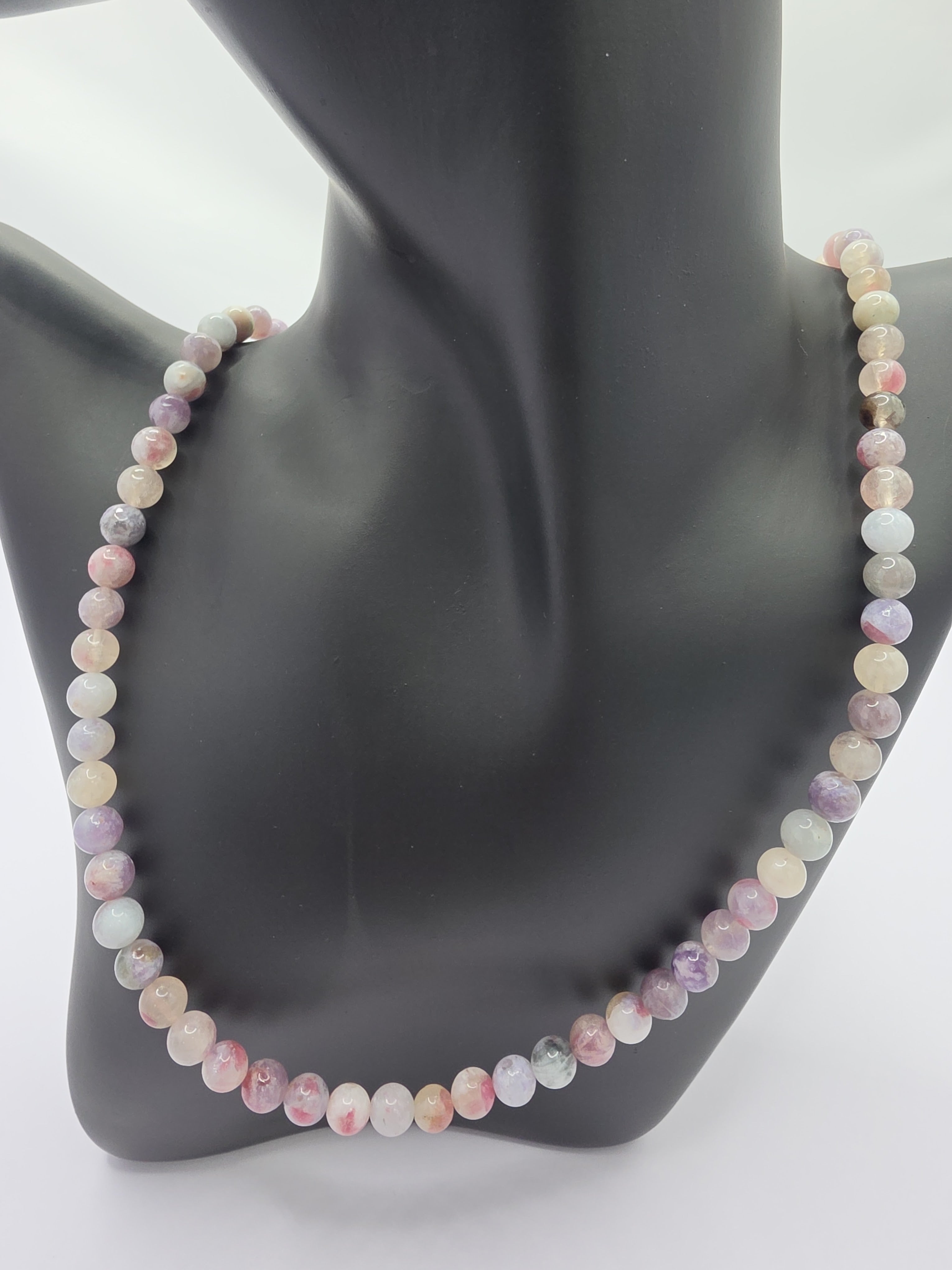 Unicorn Aura Pegmatite Necklace – 6.7mm