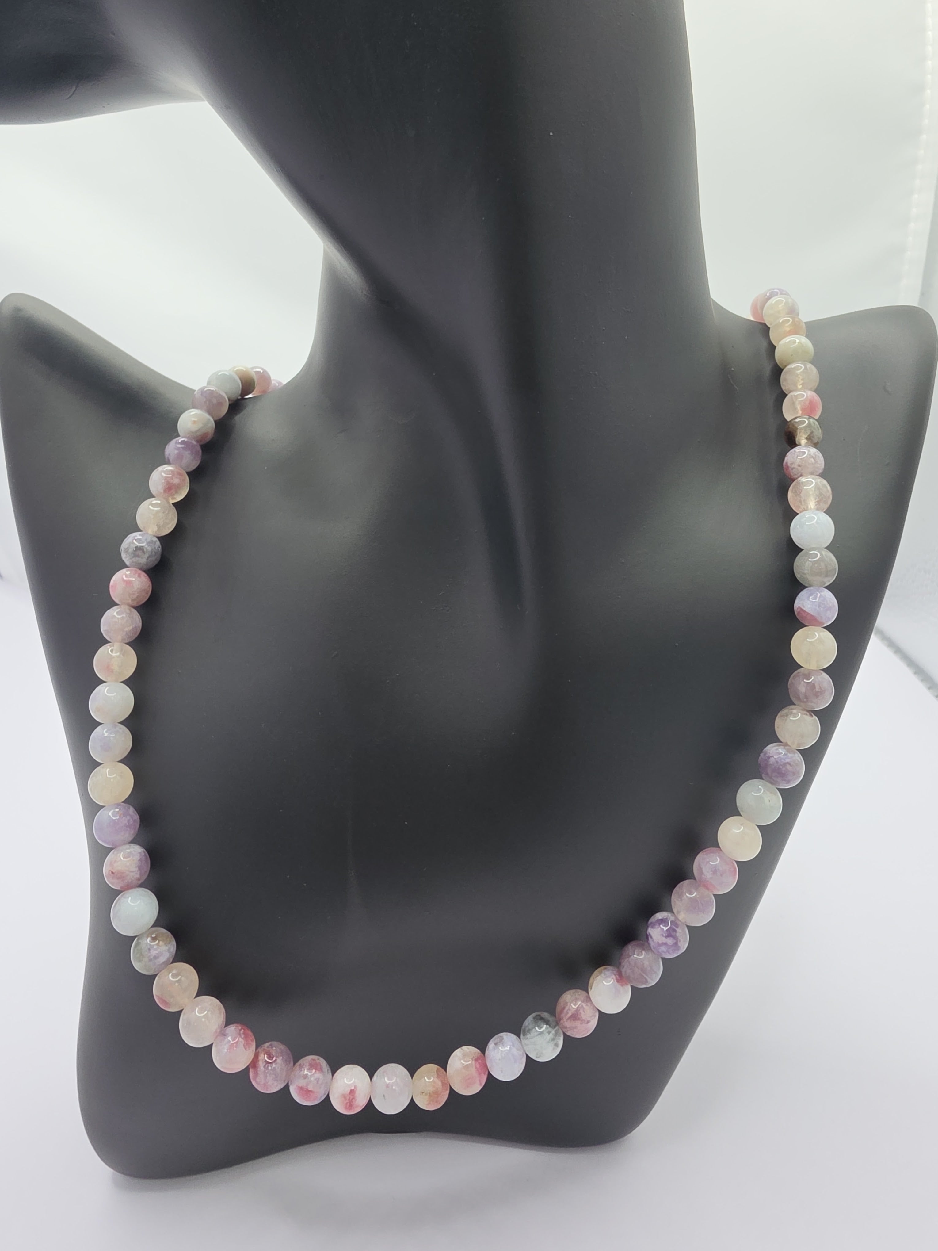 Unicorn Aura Pegmatite Necklace – 6.7mm