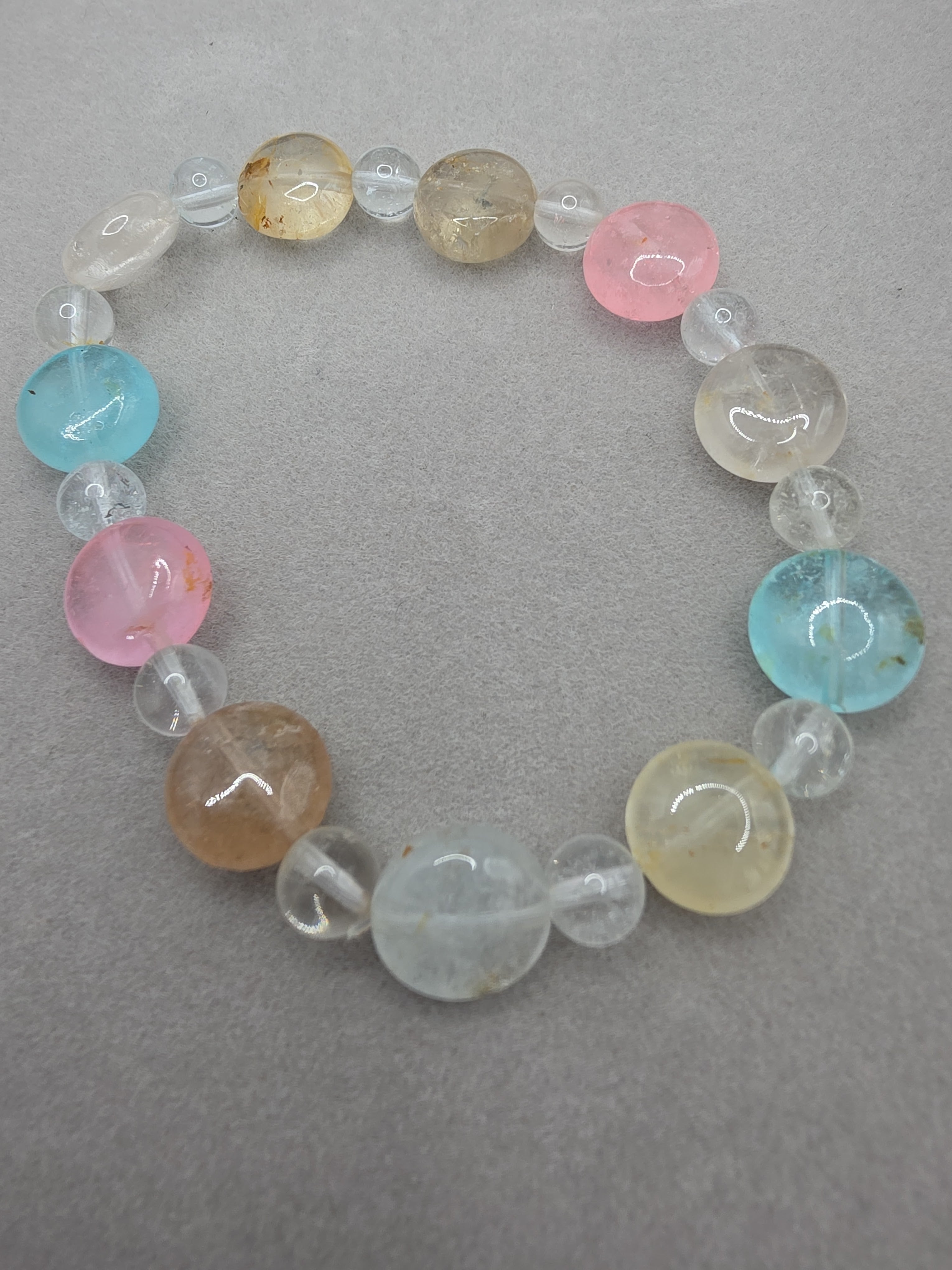 Aurora Topaz Bracelet – 6–10mm