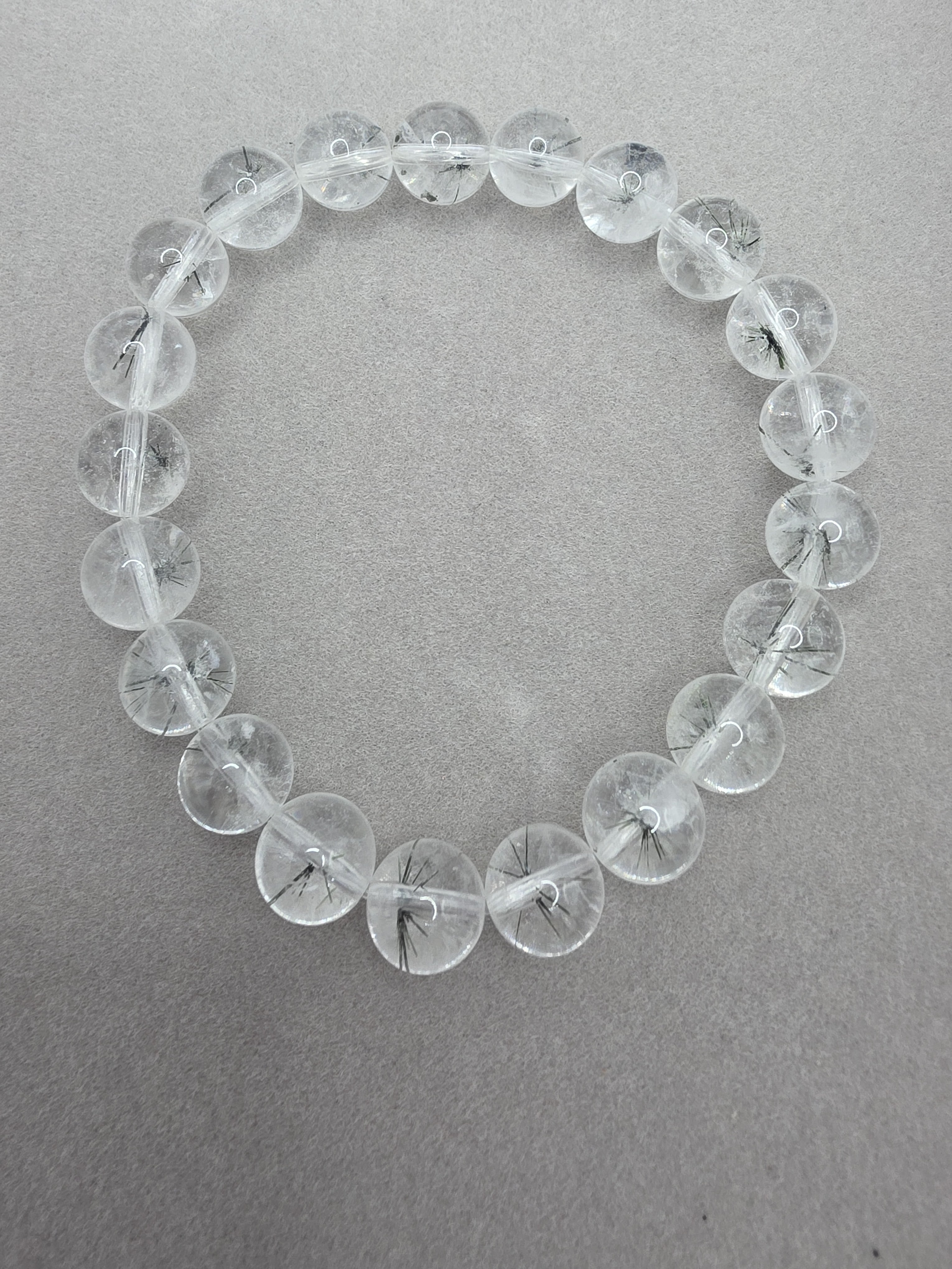 Hollandite Quartz Sea Urchin Bracelet – 9mm Statement Bracelet