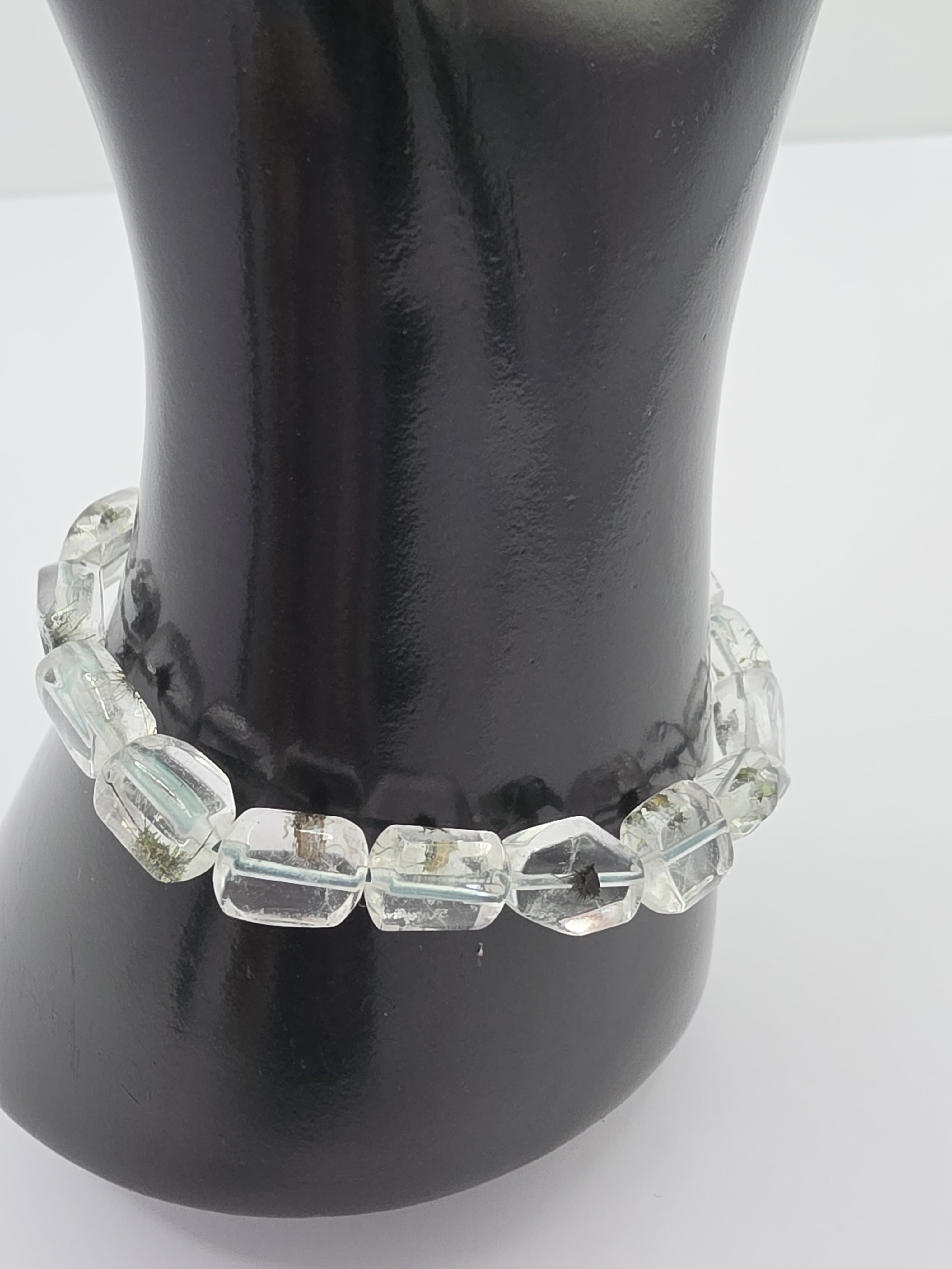 Hollandite Quartz Sea Urchin Bracelet – 10–11mm Freeform Gemstone Bracelet