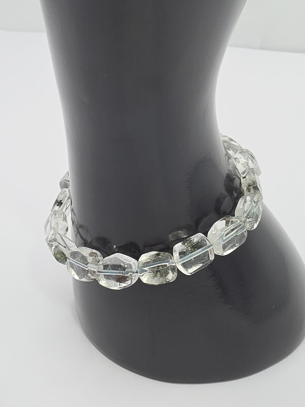 Hollandite Quartz Sea Urchin Bracelet – 10–11mm Freeform Gemstone Bracelet