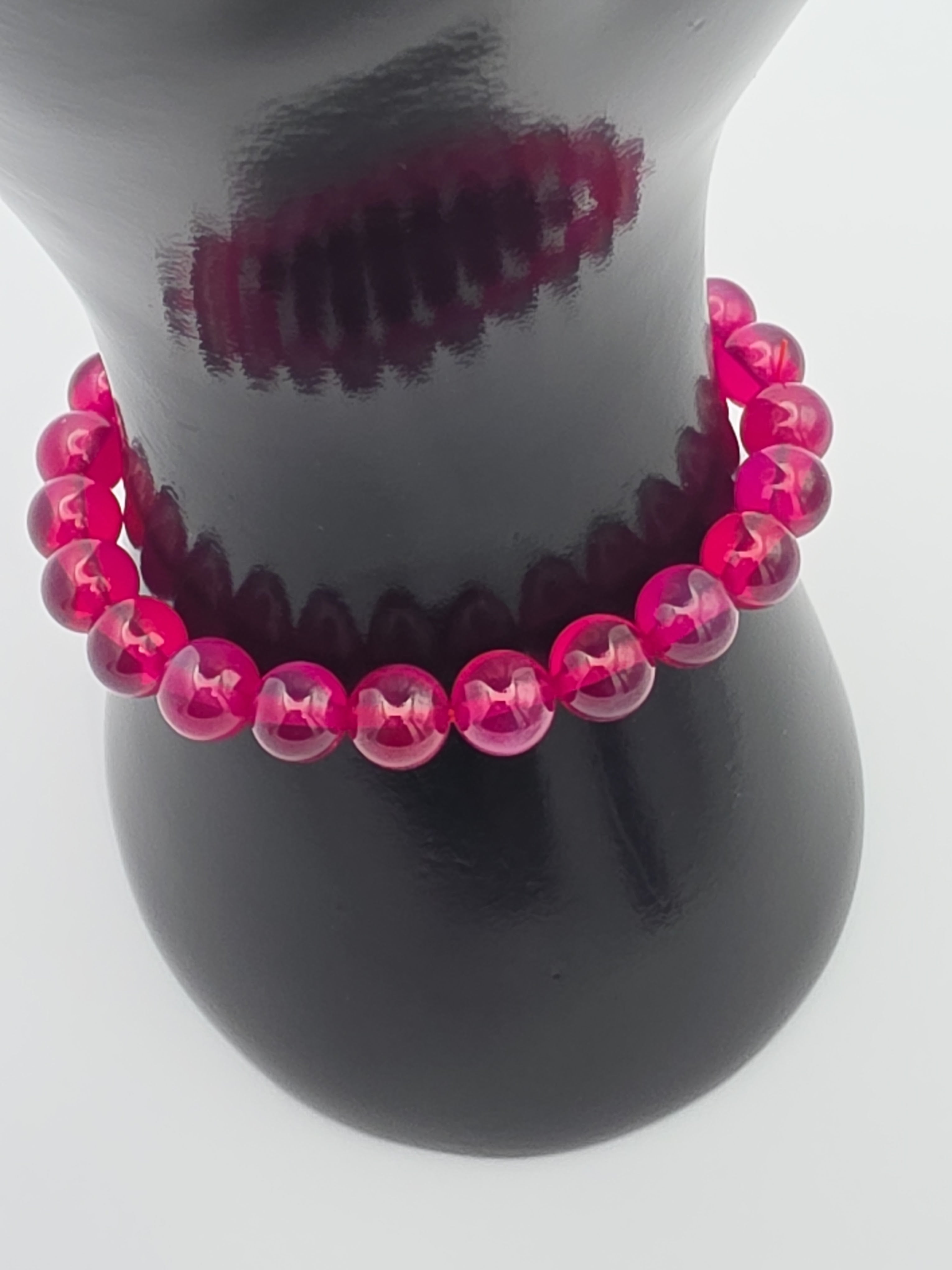 Crimson Sapphire Aura Bracelet – 8mm
