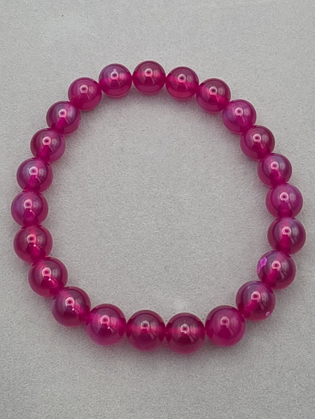 Crimson Sapphire Aura Bracelet – 8mm