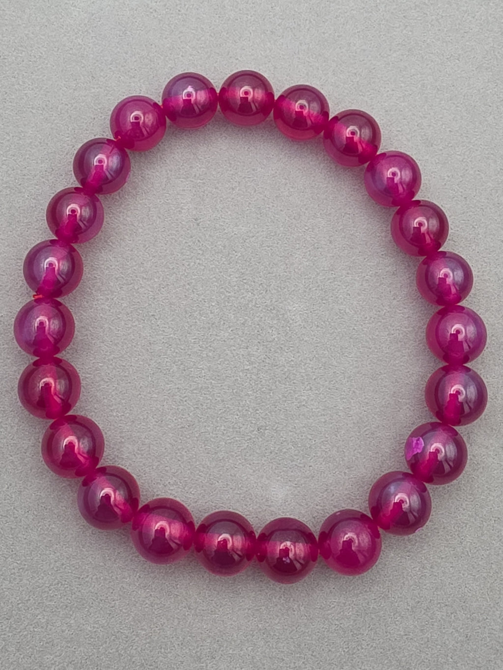 Crimson Sapphire Aura Bracelet – 8mm