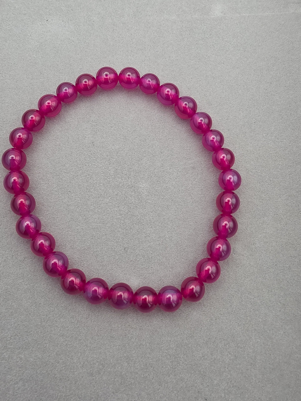 Crimson Sapphire Aura Bracelet – 6mm