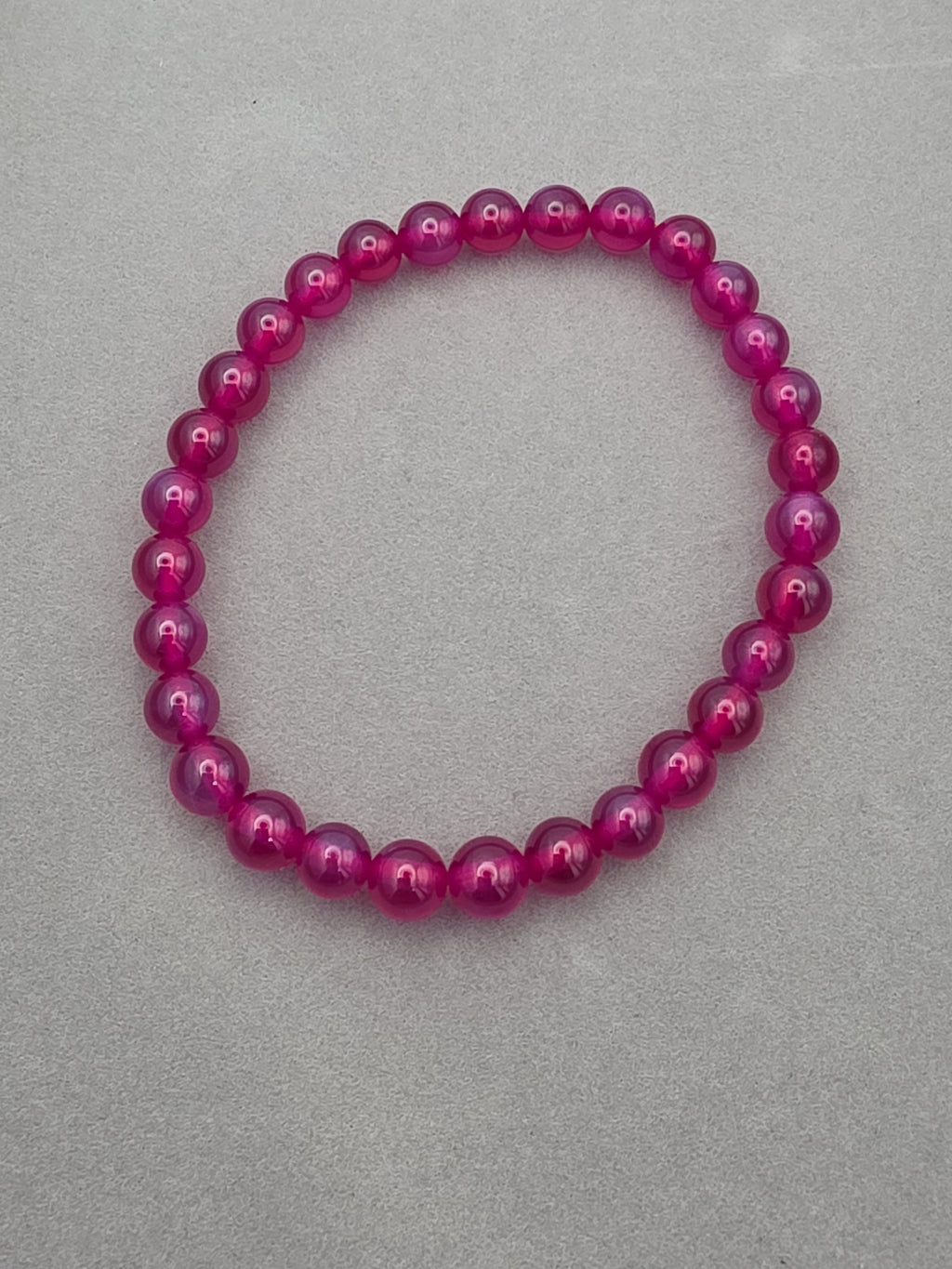 Crimson Sapphire Aura Bracelet – 6mm