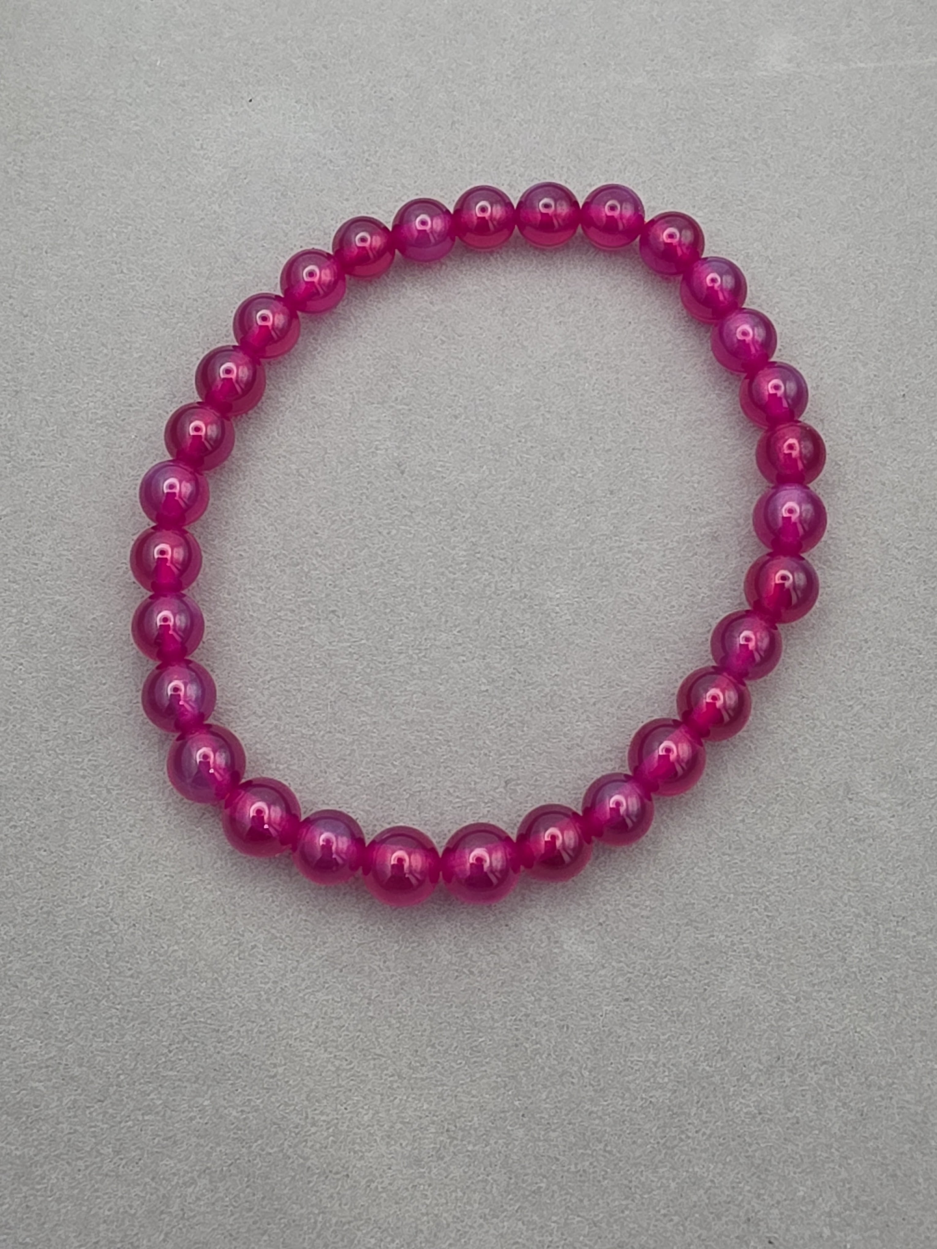 Crimson Sapphire Aura Bracelet – 6mm