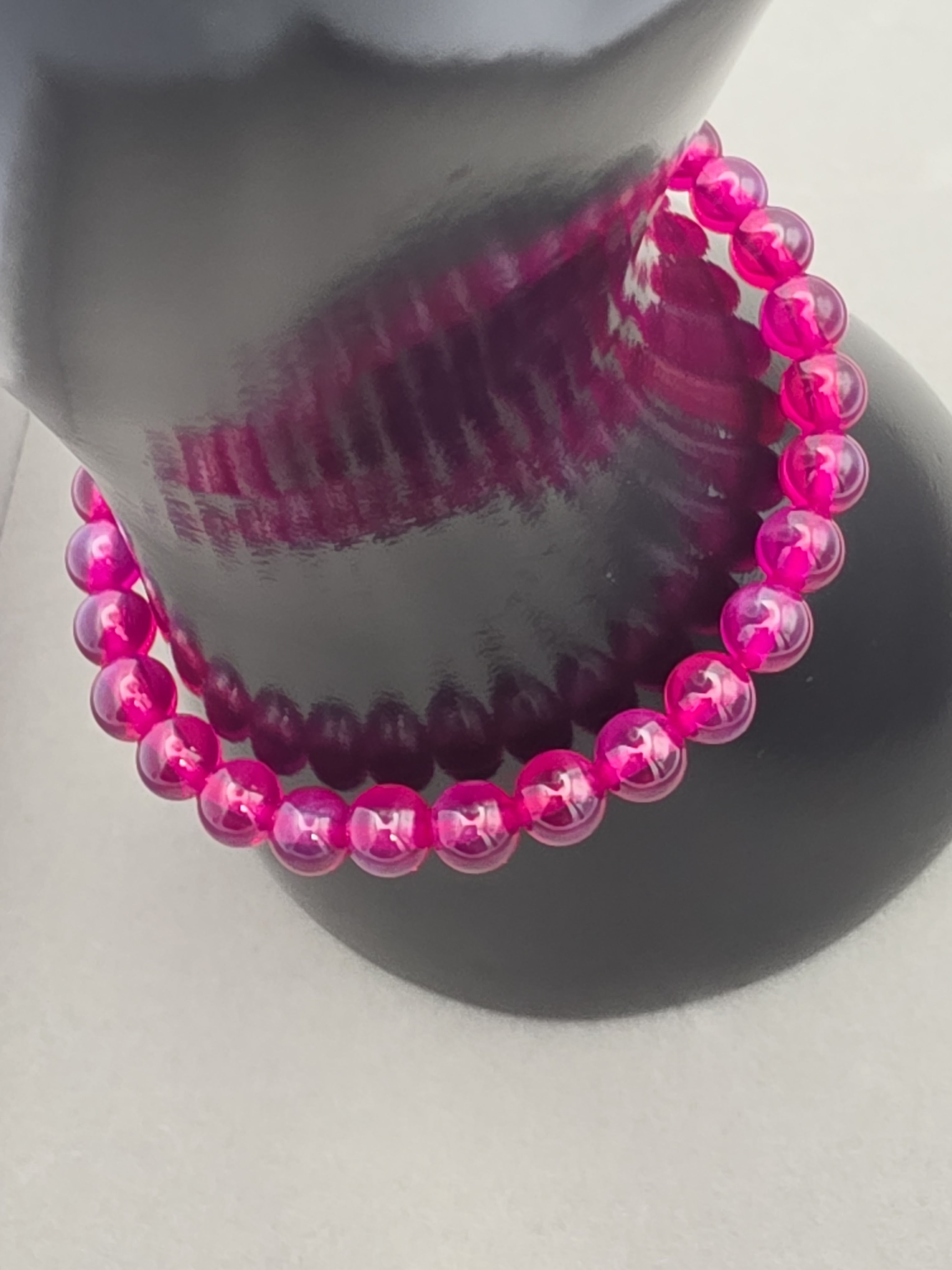 Crimson Sapphire Aura Bracelet – 6mm