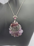 Auralite 23 Nine-Tailed Fox Pendant Necklace | Sterling Silver