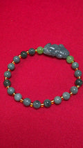 Blue Water Jade Bunny Bracelet