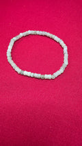 Blue Water Jade Bamboo Bead Bracelet